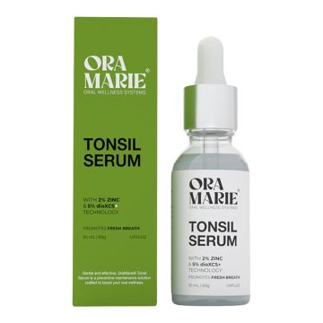 Oramarie serum for fjerning av mandelsten - forebygging - frisk pust