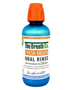 The Breath Co. Oral Rinse Plus Icy mint Citrus Menhtol Bad Breath