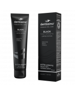 Dentissimo Black Extra Whitening Toothpaste against cavities bright smile natural fluorid